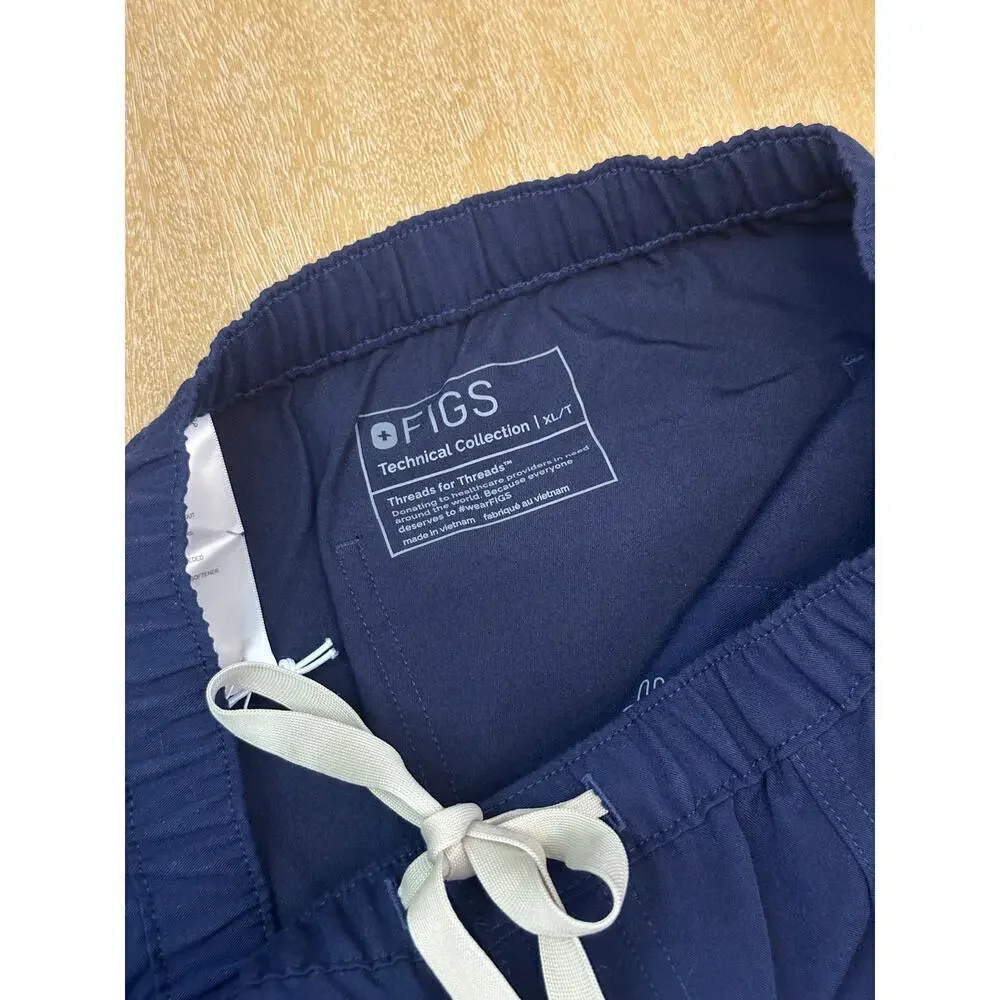 NWT Figs Tansen‎ Jogger Scrub Pants NAVY BLY XL Tall